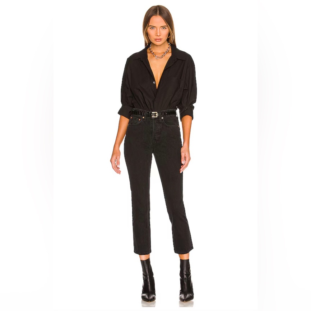 GRLFRND Karolina High Rise Straight Crop Jean in East Side